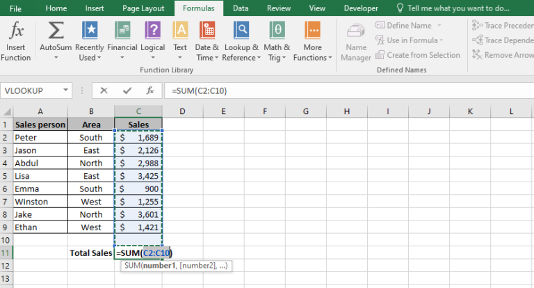 How to Sum a Column in Excel: 5 Easy Ways - Excel Master Consultant