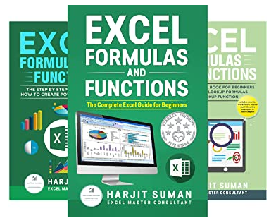 Excel Formulas and Functions book series written by Harjit Suman