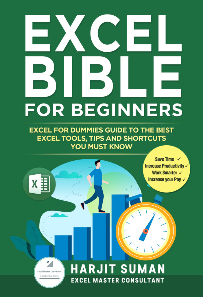 Book Cover: Excel Bible for Beginners: Excel for Dummies Guide to the Best Excel Tools, Tips and Shortcuts you Must Know