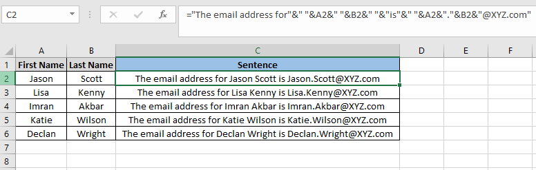 How Do I Combine Text From Two Cells In Excel With Spaces