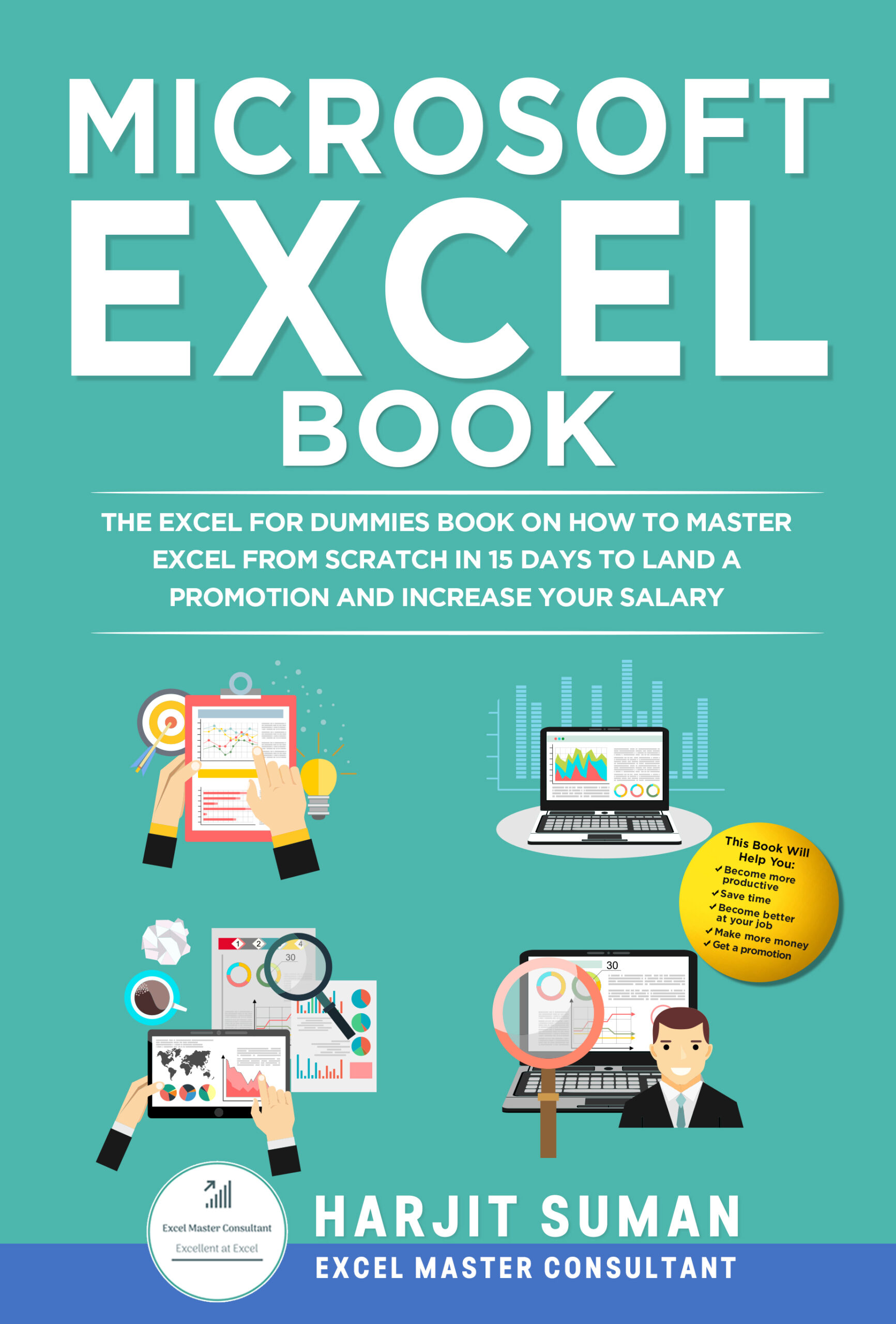 Microsoft Excel Book The Excel for Dummies Book on How to Master Excel