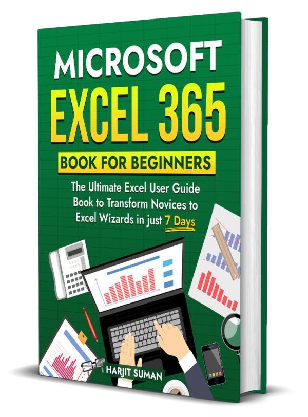 Microsoft Excel 365 Book for Beginners 3D front cover