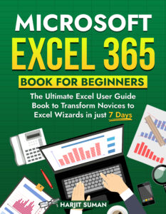 Microsoft Excel 365 Book for Beginners book cover by Harjit Suman