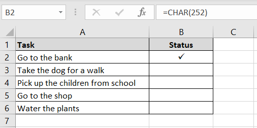 Tick Symbol in Excel: 12 Awesome Ways to Insert Tick and Cross Symbols -  Excel Master Consultant